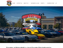 Tablet Screenshot of corvettesofbakersfield.org